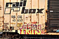Railroad Graffiti - Kuma Was Here