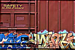 Railroad Graffiti - Safety Is The Future
